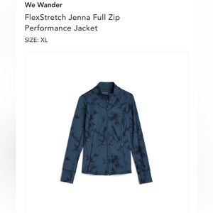 We wander zip up jacket